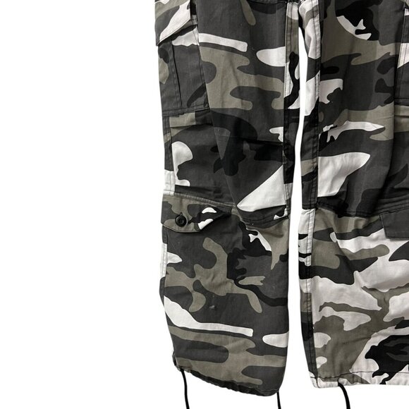 Rothco Camo Tactical Wide Leg Cargo Pants With Adjustable Drawstrings XS - Picture 4 of 10